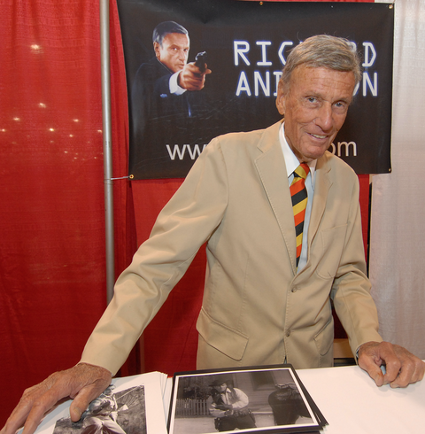 Richard Anderson, who played Oscar Goldman on the tv show 'The Six Million Dollar Man', attends day 1 of the 25th annual Motor City Comic Con