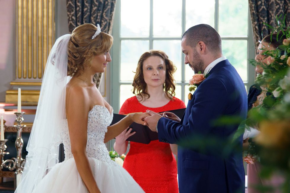 aidan connor and eva price's wedding in coronation street