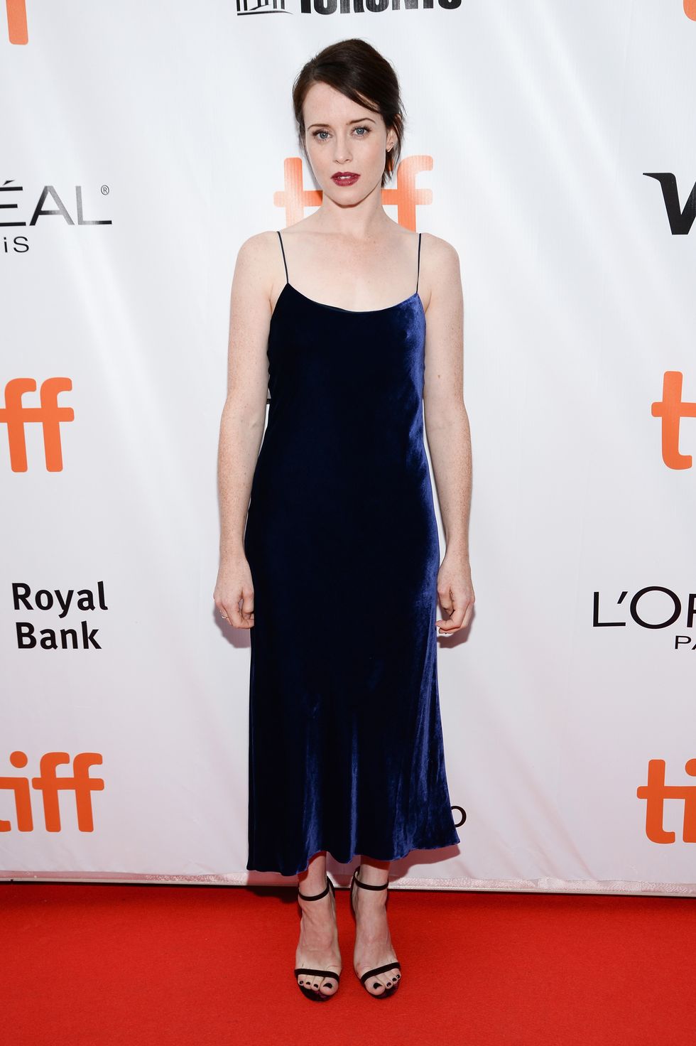 Claire Foy attends the 'Breathe' premiere during the 2017 Toronto International Film Festival
