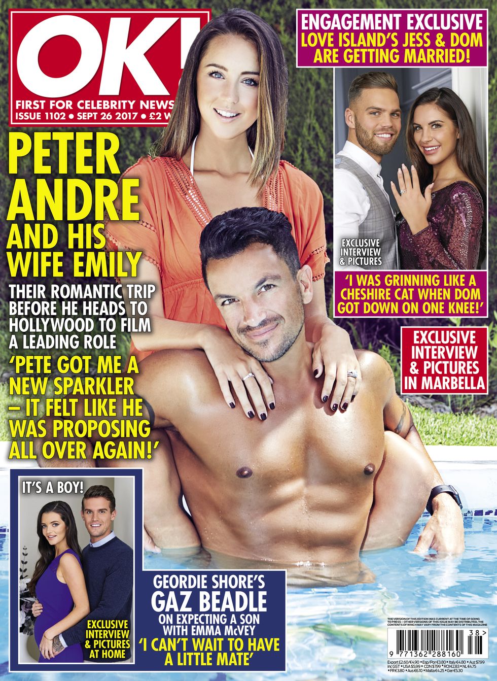 OK! Magazine cover – Peter Andre and wife Emily