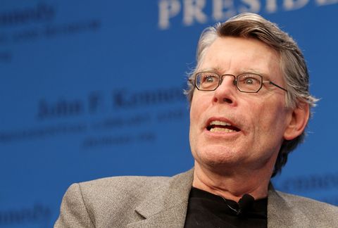 stephen king reads from his new fiction novel '112263 a novel' during the 'kennedy library forum series'