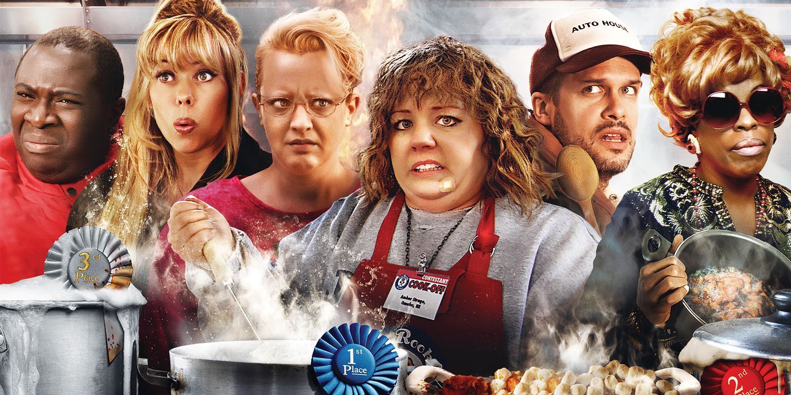 what is the food melissa mccarthy eats in the movie spy that they pour water on and it expands