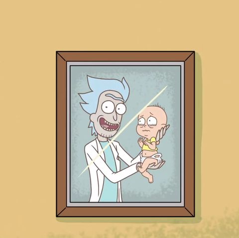 rick and morty, baby morty
