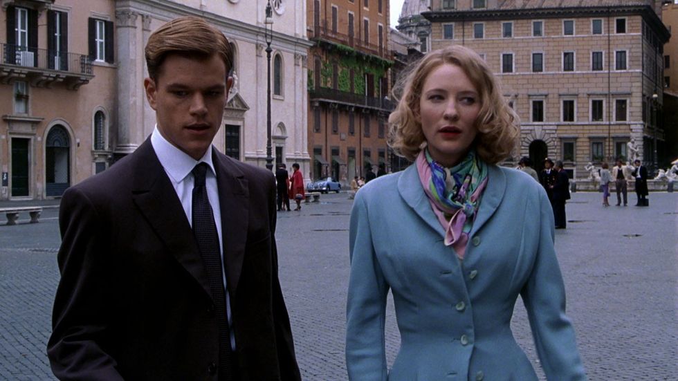 Matt Damon and Cate Blanchett in The Talented Mr Ripley