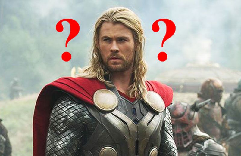 Thor pondering Chris Hemsworth