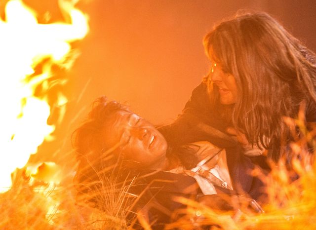 Emmerdale spoilers: Moira Dingle looks close to death in dramatic new fire pictures