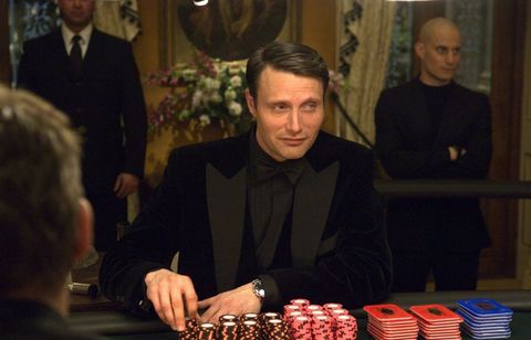 before he was hannibal, mads mikkelsen provided a truly troubling opponent for daniel craig's blunt instrument.  the eyes are bleeding
