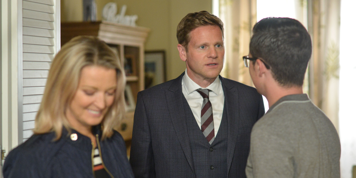 EastEnders' Luke Browning gets a big shock as he meets the Mitchells ...