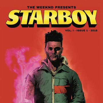 The Weeknd Starboy comic cover in partnership with Marvel
