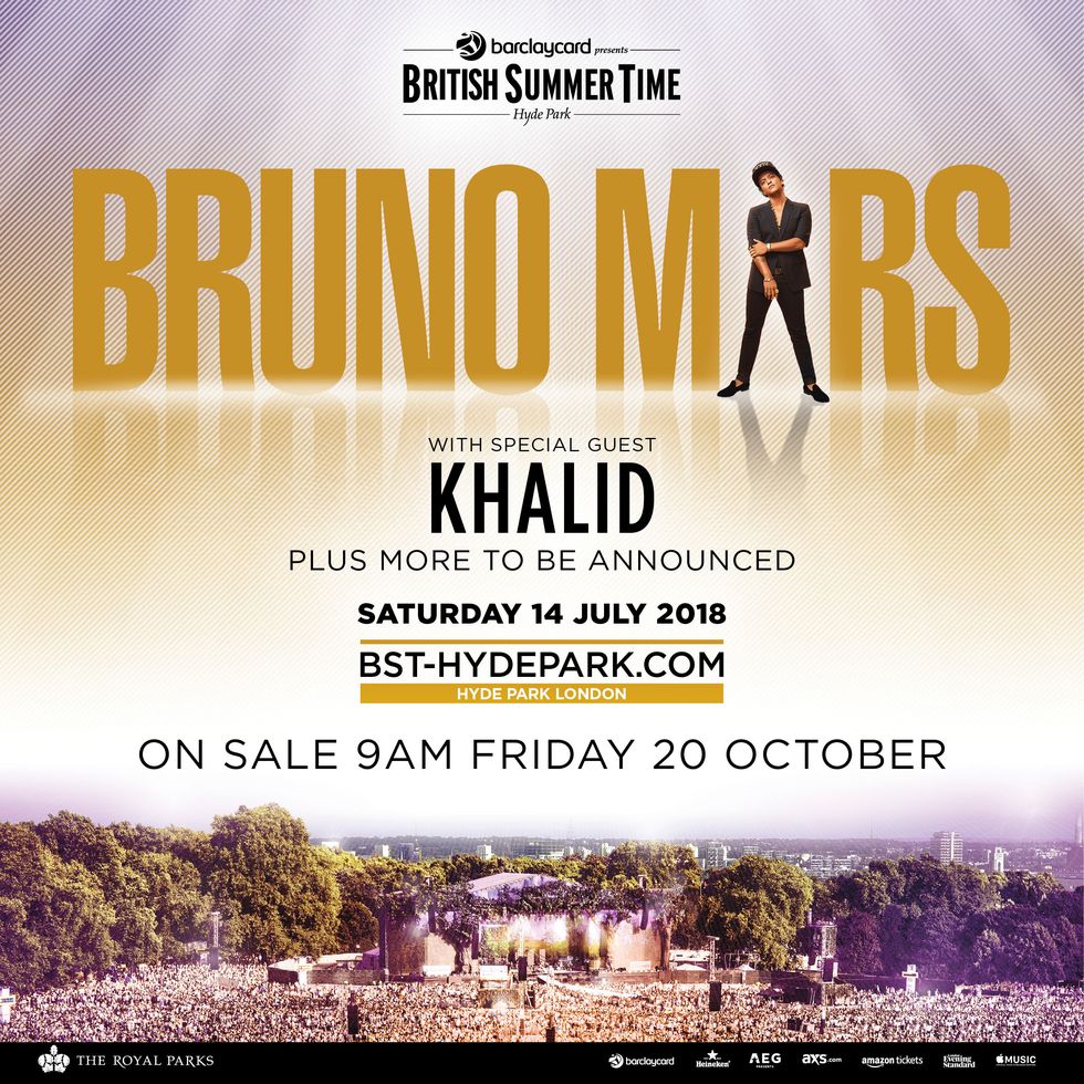 Bruno Mars, British Summer Time Hyde Park, July 2018