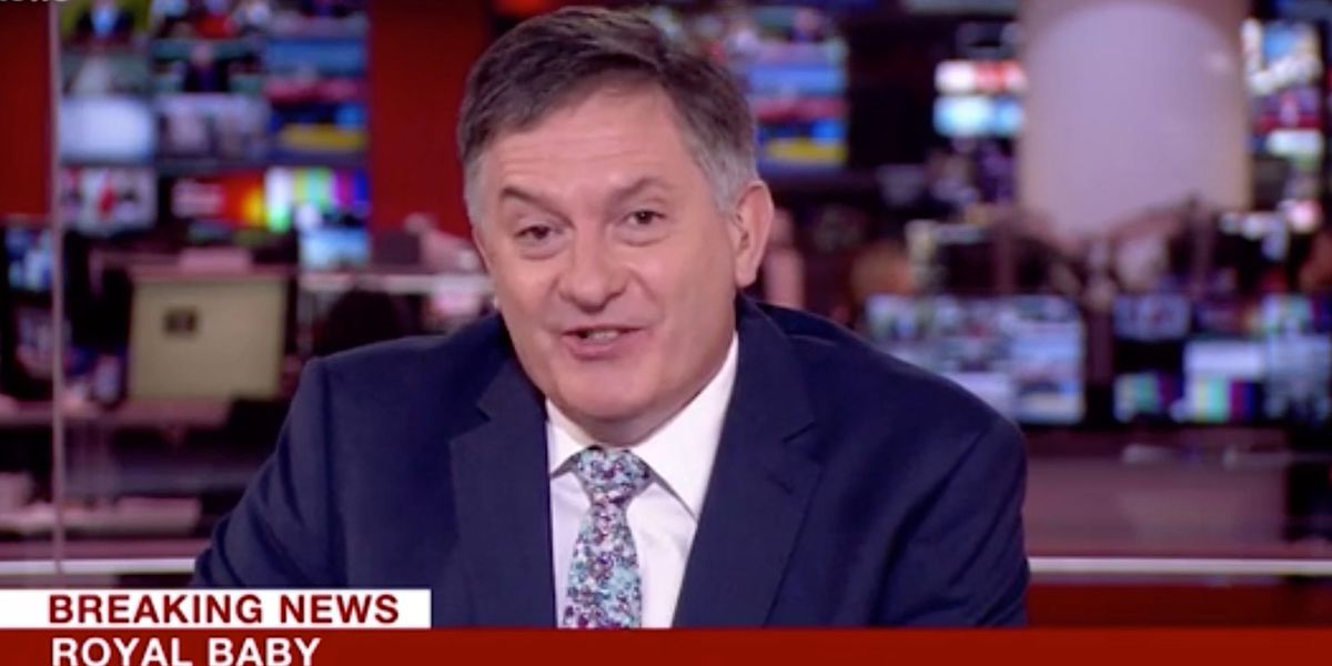 BBC presenter Simon McCoy gets seriously sassy over Royal Baby news