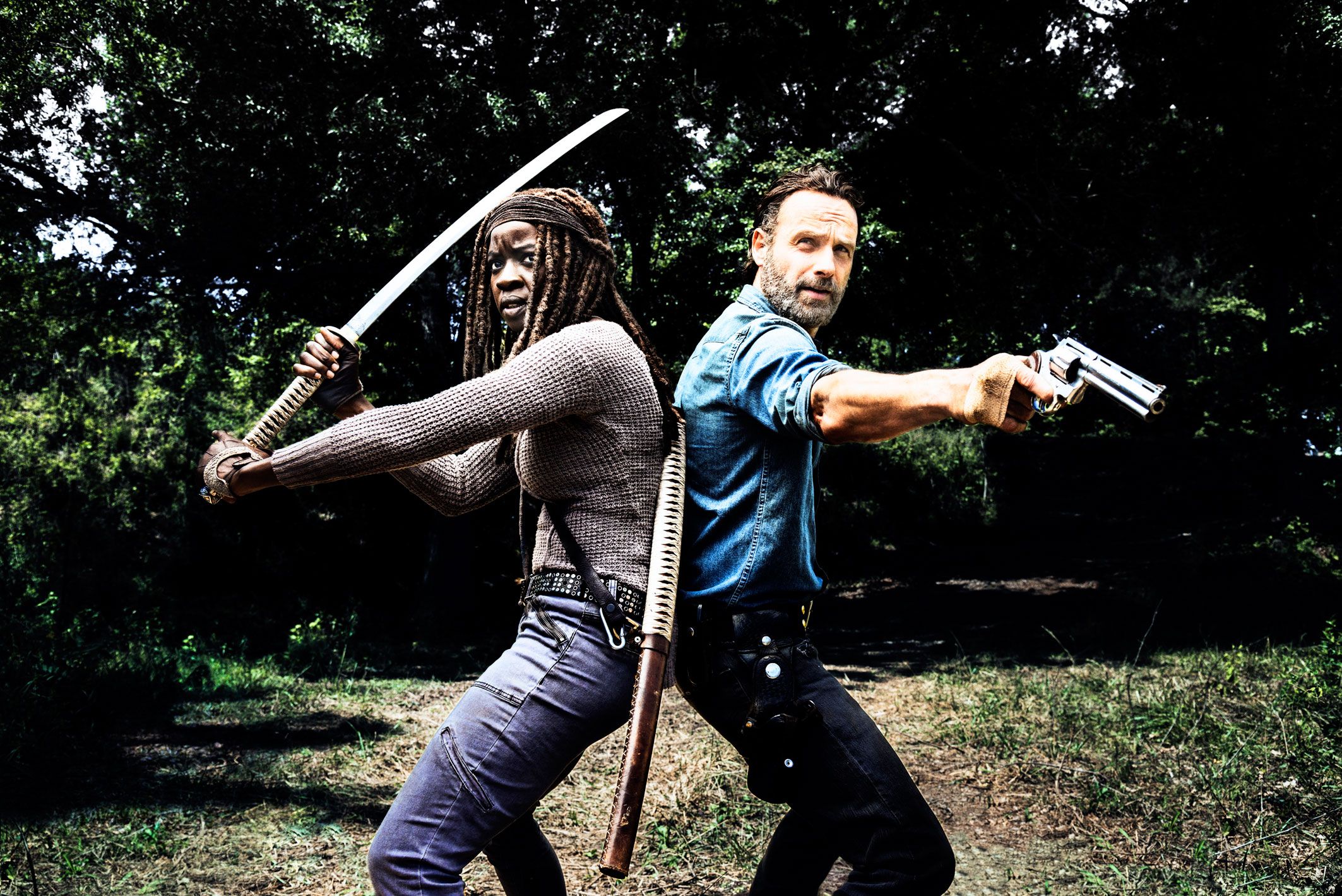 Rick and Michonne