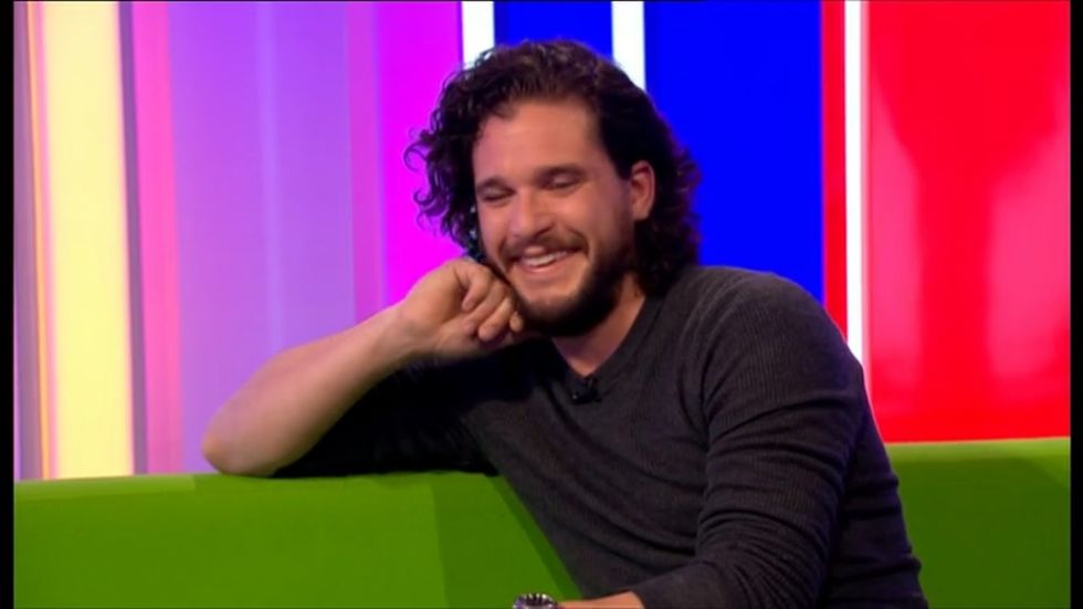 Kit Harington blows up his own hair on The One Show