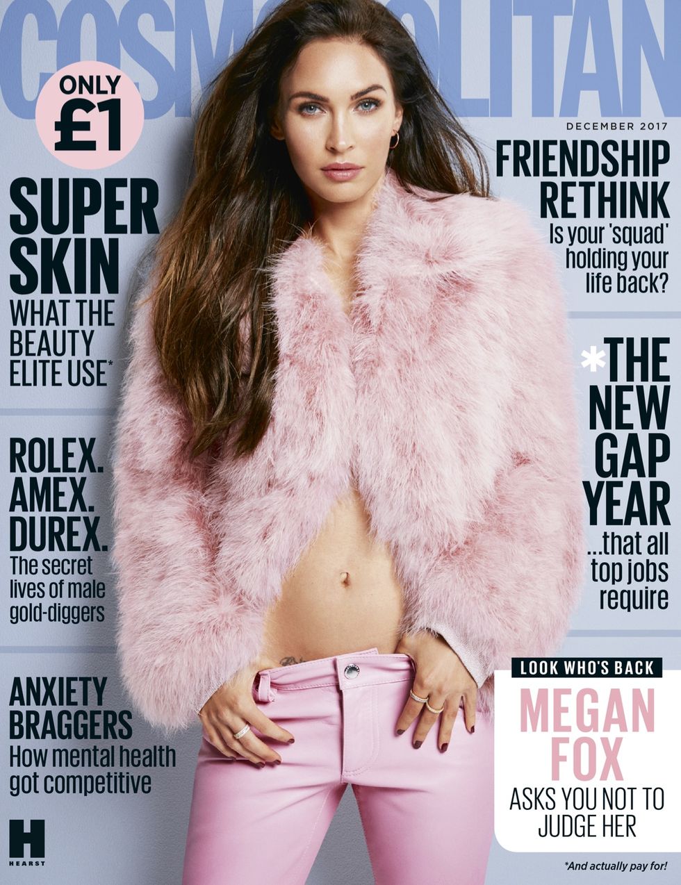 Megan Fox Cosmopolitan UK December 2017 cover