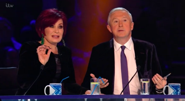 Sharon Osbourne and Louis Walsh on The X Factor 2017 first live show