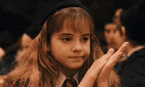 Harry Potter Hermione unimpressed (GIF)