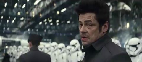 Benicio del Toro in Star Wars The Last jedi