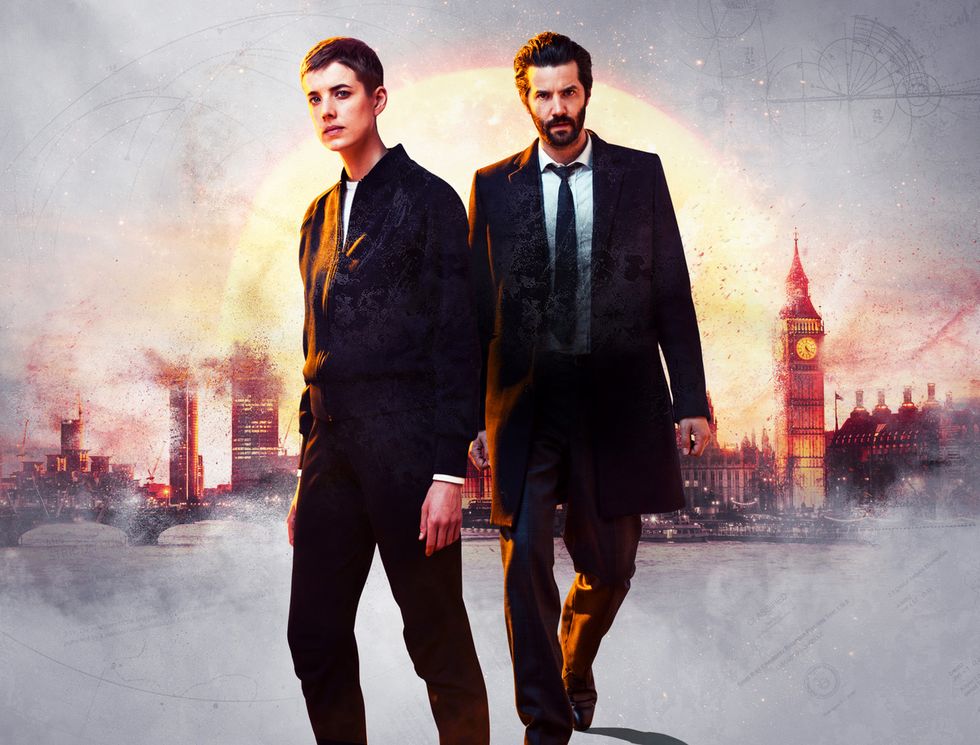 Agyness Dean and Jim Sturgess in BBC One's Hard Sun