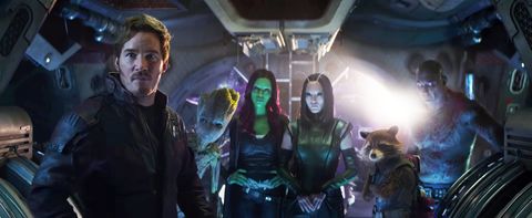 <p>Peter Quill/Star-Lord (Chris Pratt), Gamora (Zoe Saldana), Nebula (Karen Gillan), Groot (Vin Diesel), Drax (Dave Bautista), Rocket (Bradley Cooper) and Mantis (Pom Klementieff) will be meeting the Avengers for the first time in <em data-redactor-tag=\em\">Infinity War</em>. With <em data-redactor-tag=\"em\"><a href=\"http://www.digitalspy.com/movies/guardians-of-the-galaxy/feature/a829022/guardians-of-the-galaxy-vol-3-trailer-cast-release-date/\">Guardians of the Galaxy vol 3</a><span class=\"redactor-invisible-space\"></span></em> scheduled for Marvel Phase Four (and a load of other spin-offs teased by director James Gunn)