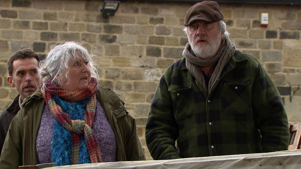 Zak and Lisa Dingle stage a protest in Emmerdale