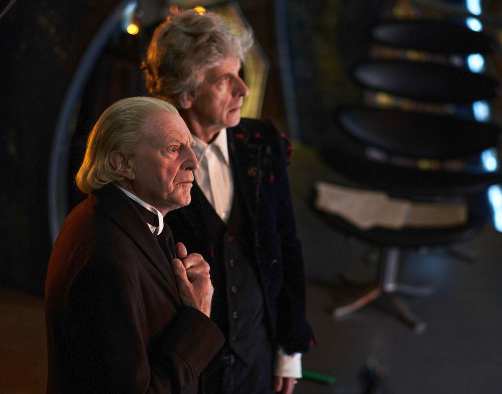 First look pictures of the First and Twelfth Doctors together in