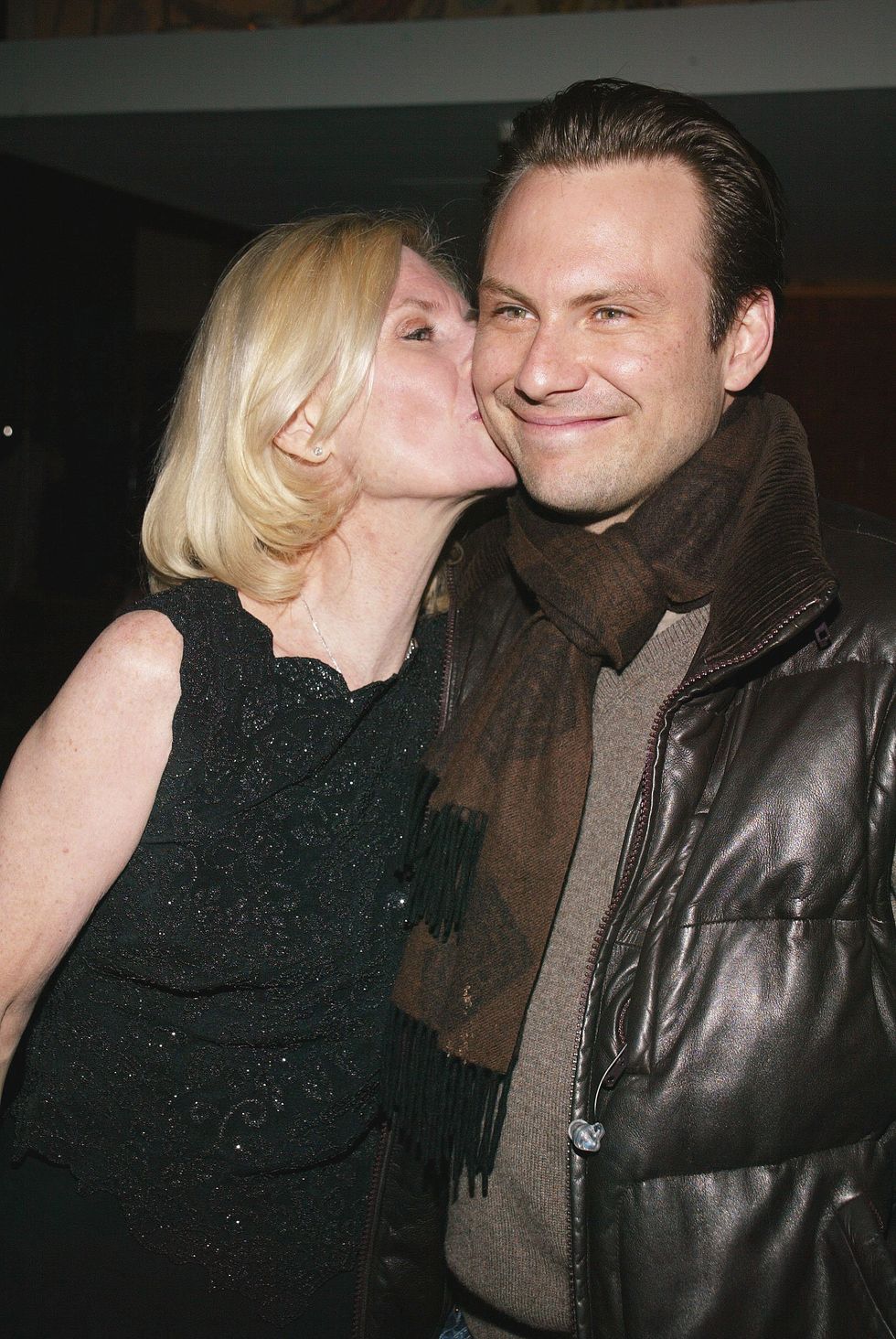 Mary Jo Slater, Christian Slater during party for the opening night of 'The Glass Menagerie' in 2005