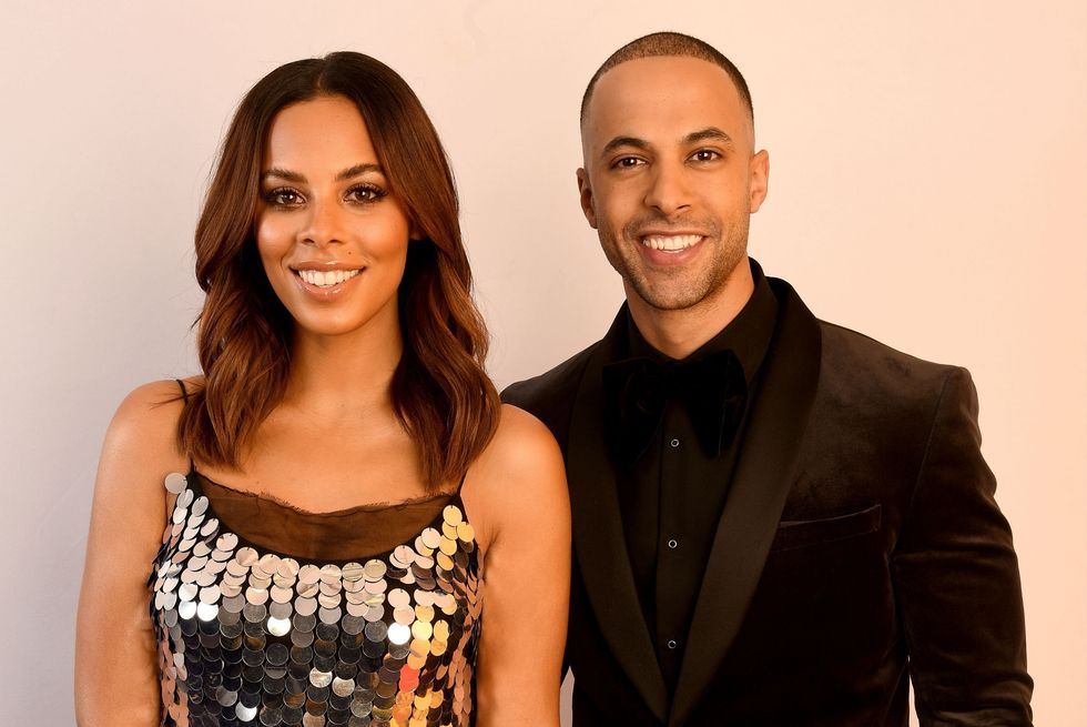 rochelle humes and marvin humes show support for bbc children in need at elstree studios