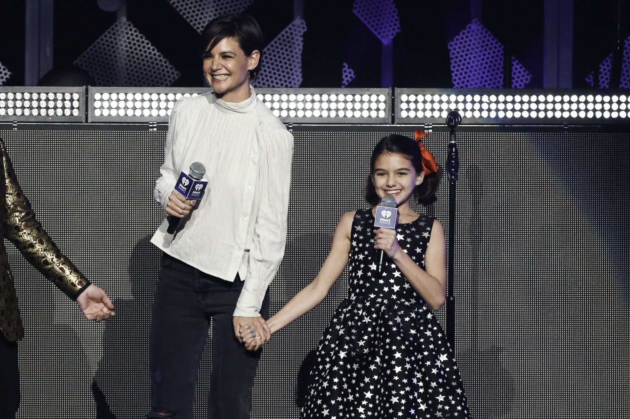 Katie Holmes and Suri Cruise perform during the 2017 Z100 Jingle Ball at Madison Square Garden
