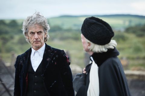 Peter Capaldi and David Bradley in 'Doctor Who: Twice Upon a Time'