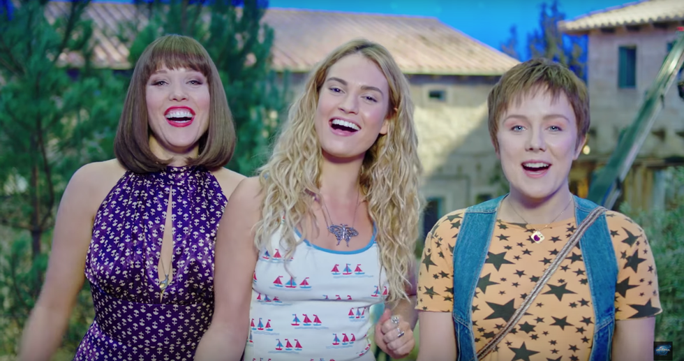 Jessica Keenan Wynn, Lily James and Alexa Davies in Mamma Mia! Here We Go Again teaser