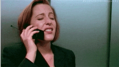 X-Files GIF: Dana Scully says 'DAMN!'