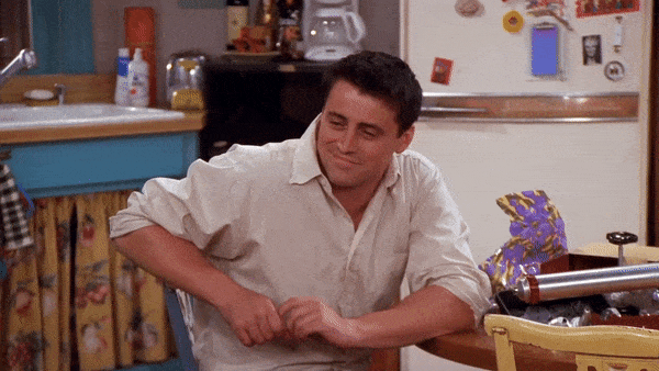 Friends TV Show - Chandler and Joey hugging scene on Make a GIF
