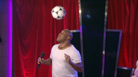 John Barnes Perform His World In Motion Rap On Celebrity Big Brother