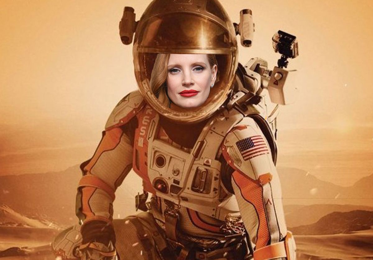 The Martian starring Jessica Chastain Photoshop