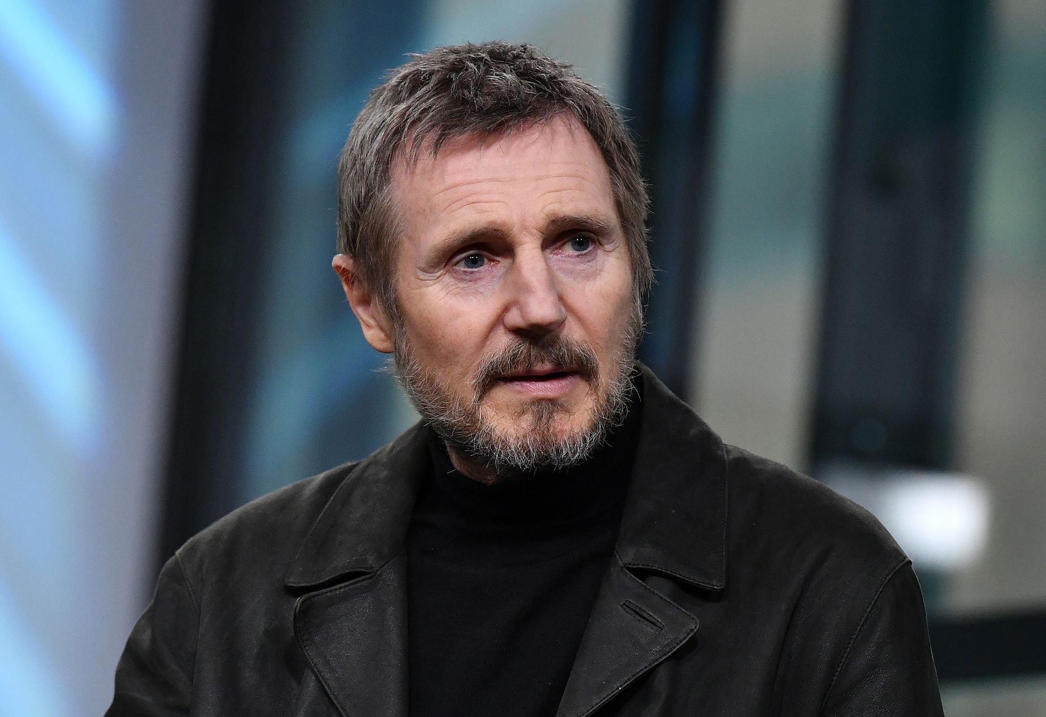 liam neeson visits build series to discuss his new movie 'the commuter'