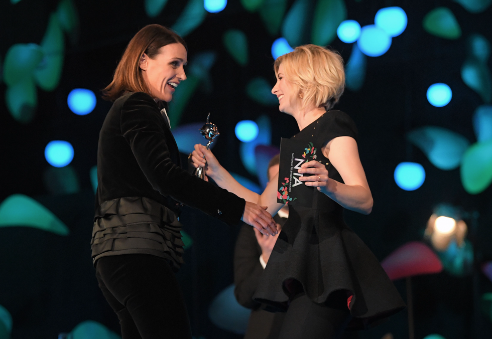 Suranne Jones and Jodie Whittaker at the National Television Awards