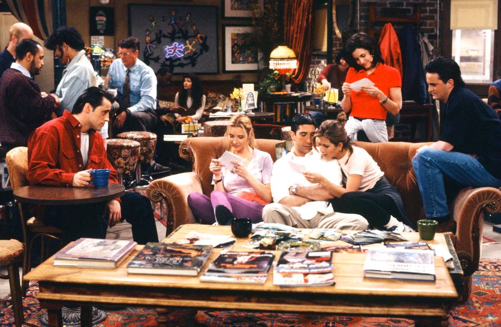 Friends, Central Perk coffee shop, Joey, Phoebe, Ross, Rachel, Monica, Chandler