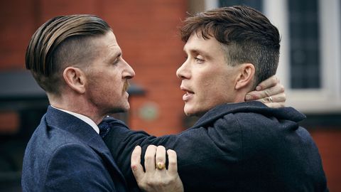 arthur and tommy shelby in 'peaky blinders'