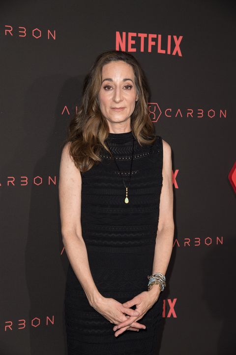 Screenwriter Laeta Kalogridis attends the Premiere Of 'Altered Carbon'