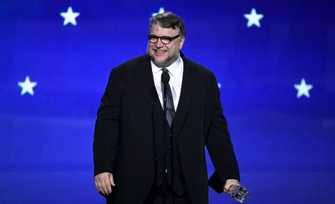 Director Guillermo del Toro accepts Best Director for 'The Shape of Water' onstage during The 23rd Annual Critics' Choice Awards