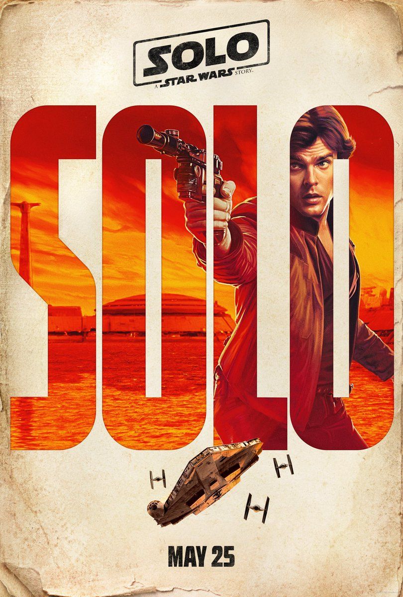 Alden Ehrenreich as Han Solo in Solo: A Star Wars Story poster