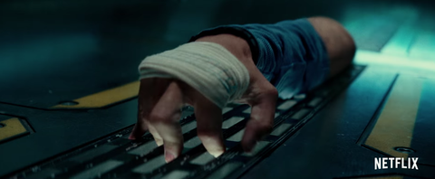 Disembodied arm in The Cloverfield Paradox