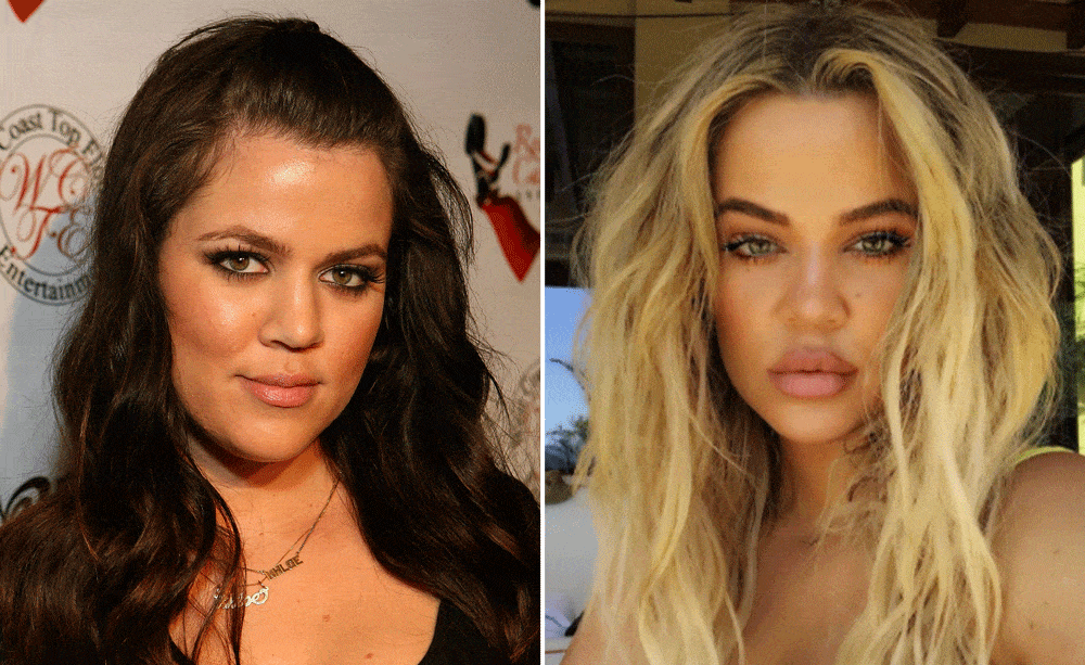 khloe kardashian then and now