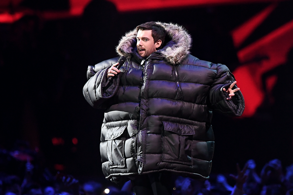 jack whitehall hosts the brit awards 2018 held at the o2 arena on february 21, 2018 in london