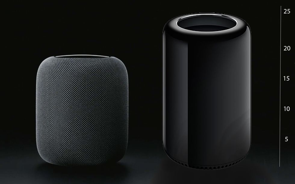 Apple HomePod smart speaker vs Apple Mac Pro desktop computer