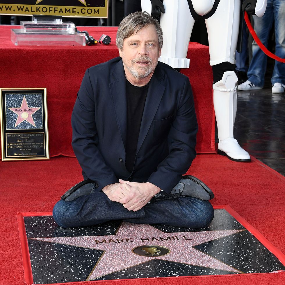 Mark Hamill, Jedi-Pose auf dem Hollywood Walk of Fame