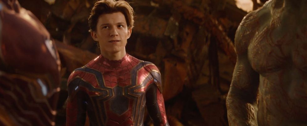 tom holland, spiderman, avengers infinity war trailer