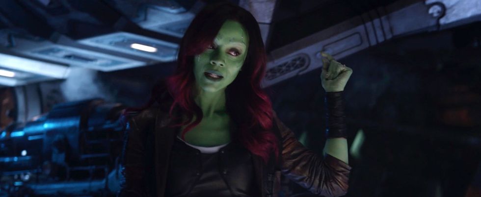 Gamora, Zoe Saldana, Avengers Infinity War trailer