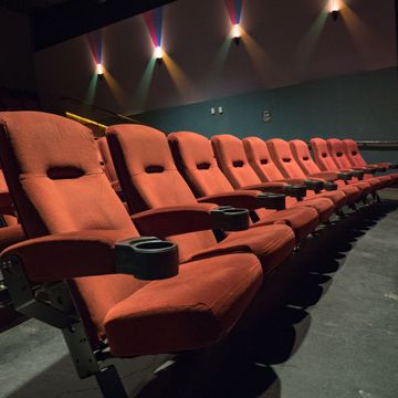 Cinema seats stock image