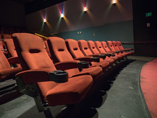 Cinema seats stock image